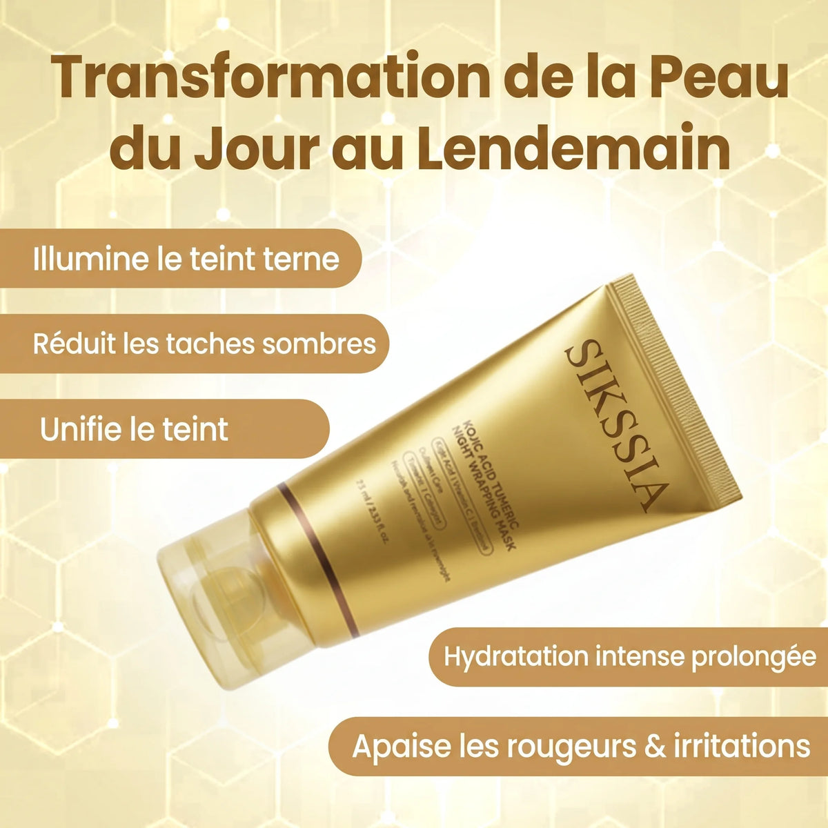 Masque Acide Kojique au Curcuma